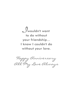 Inside: Anniversary ANV301 - Inside Card
