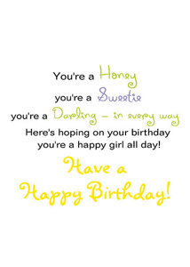 Inside: Birthday BD302 - Inside Card