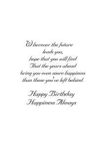 Inside: Birthday BD305 - Inside Card