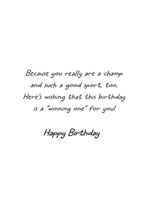 Inside: Birthday BD312 - Inside Card