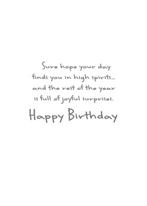 Inside: Birthday BD327 - Inside Card