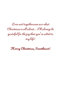 Inside: Christmas CHR301 - Inside Card