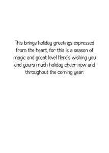 Inside: Christmas CHR311 - Inside Card