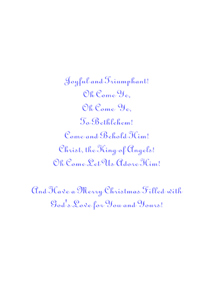 Inside: Christmas CHR316 - Inside Card
