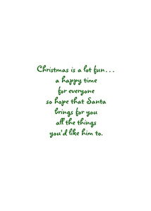 Inside: Christmas CHR319 - Inside Card