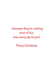 Inside: Christmas CHR320 - Inside Card