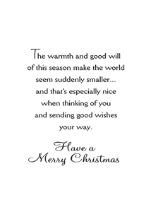 Inside: Christmas CHR321 - Inside Card