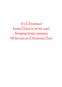 Inside: Christmas CHR325 - Inside Card