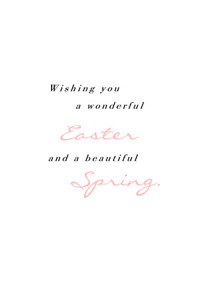 Inside: Easter EAS303 - Inside Card