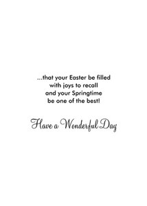 Inside: Easter EAS309 - Inside Card