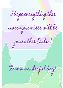 Inside: Easter EAS312 - Inside Card