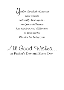 Inside: Father's Day FAD300 - Inside Card