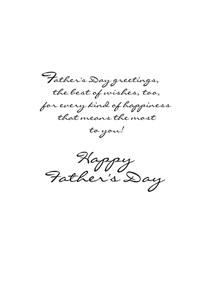 Inside: Father's Day FAD301 - Inside Card