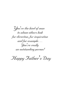 Inside: Father's Day FAD302 - Inside Card
