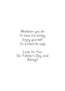 Inside: Father's Day FAD310 - Inside Card