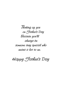 Inside: Father's Day FAD311 - Inside Card