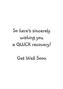Inside: Get Well GEW308 - Inside Card