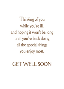 Inside: Get Well GEW309 - Inside Card