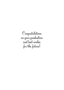 Inside: Graduation GRD301 - Inside Card