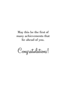 Inside: Graduation GRD304 - Inside Card