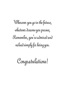 Inside: Graduation GRD308 - Inside Card