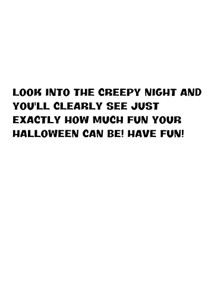 Inside: Halloween HAL300 - Inside Card