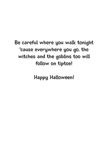 Inside: Halloween HAL301 - Inside Card