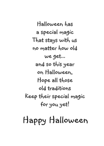Inside: Halloween HAL303 - Inside Card