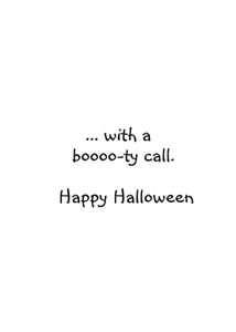Inside: Halloween HAL305 - Inside Card