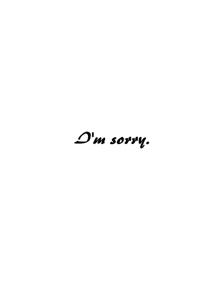 Inside: I'm Sorry SRY300 - Inside Card
