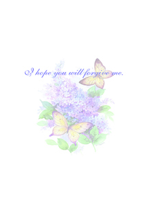 Inside: I'm Sorry SRY303 - Inside Card