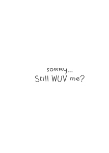 Inside: I'm Sorry SRY305 - Inside Card