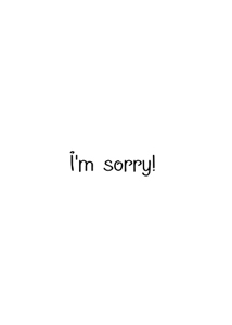 Inside: I'm Sorry SRY309 - Inside Card