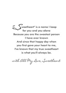 Inside: I Love You LUV302 - Inside Card