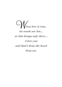 Inside: I Love You LUV305 - Inside Card