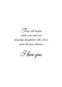 Inside: I Love You LUV306 - Inside Card