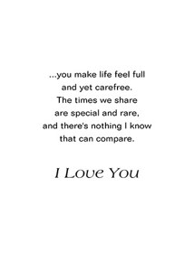 Inside: I Love You LUV307 - Inside Card