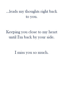 Inside: I Miss You MSU313 - Inside Card