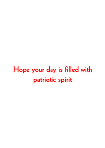 Inside: July 4th JU4304 - Inside Card