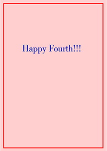 Inside: July 4th JU4306 - Inside Card