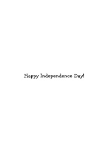 Inside: July 4th JU4307 - Inside Card