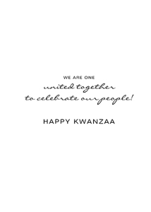 Inside: Kwanzza KWA307 - Inside Card
