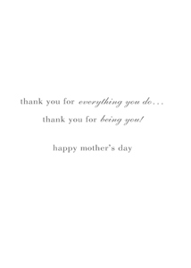 Inside: Mother's Day MOT303 - Inside Card
