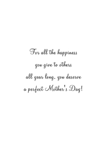 Inside: Mother's Day MOT310 - Inside Card