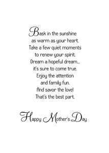Inside: Mother's Day MOT319 - Inside Card