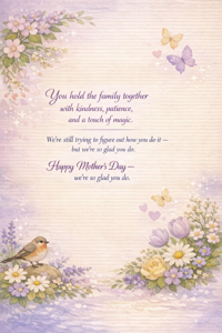 Inside: Mother's Day MOT333 - Inside Card