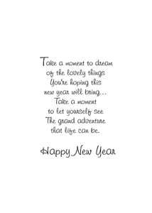 Inside: New Years NYE314 - Inside Card