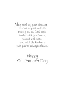 Inside: St. Patrick's Day SPD309 - Inside Card