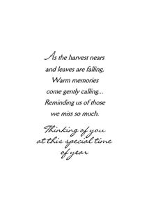 Inside: Thanksgiving THG303 - Inside Card