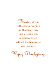 Inside: Thanksgiving THG306 - Inside Card